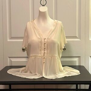 Torrid Flutter Sleeve Blouse